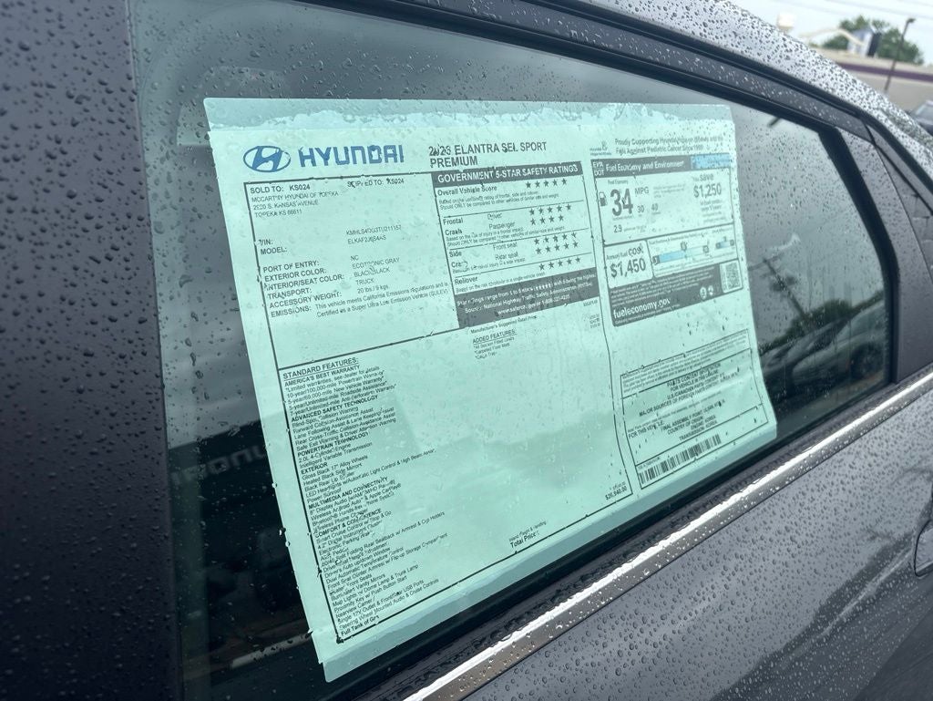 2026 Hyundai Elantra SEL Sport
