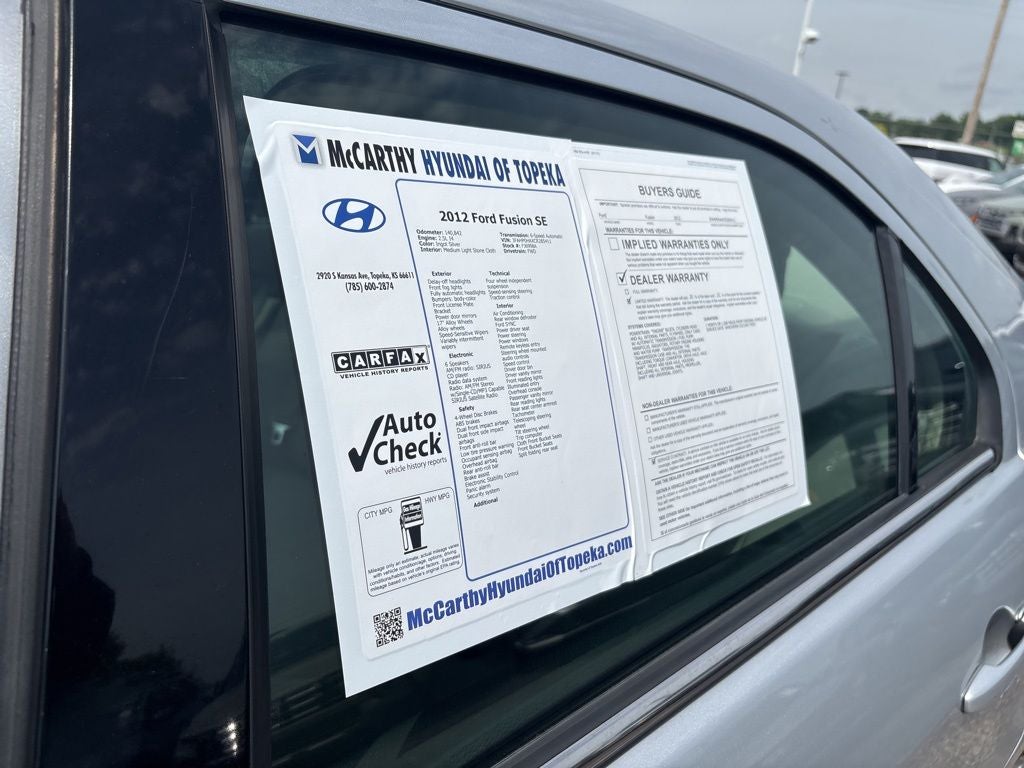 2012 Ford Fusion SE