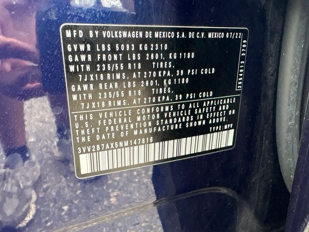 2022 Volkswagen Tiguan 2.0T SE