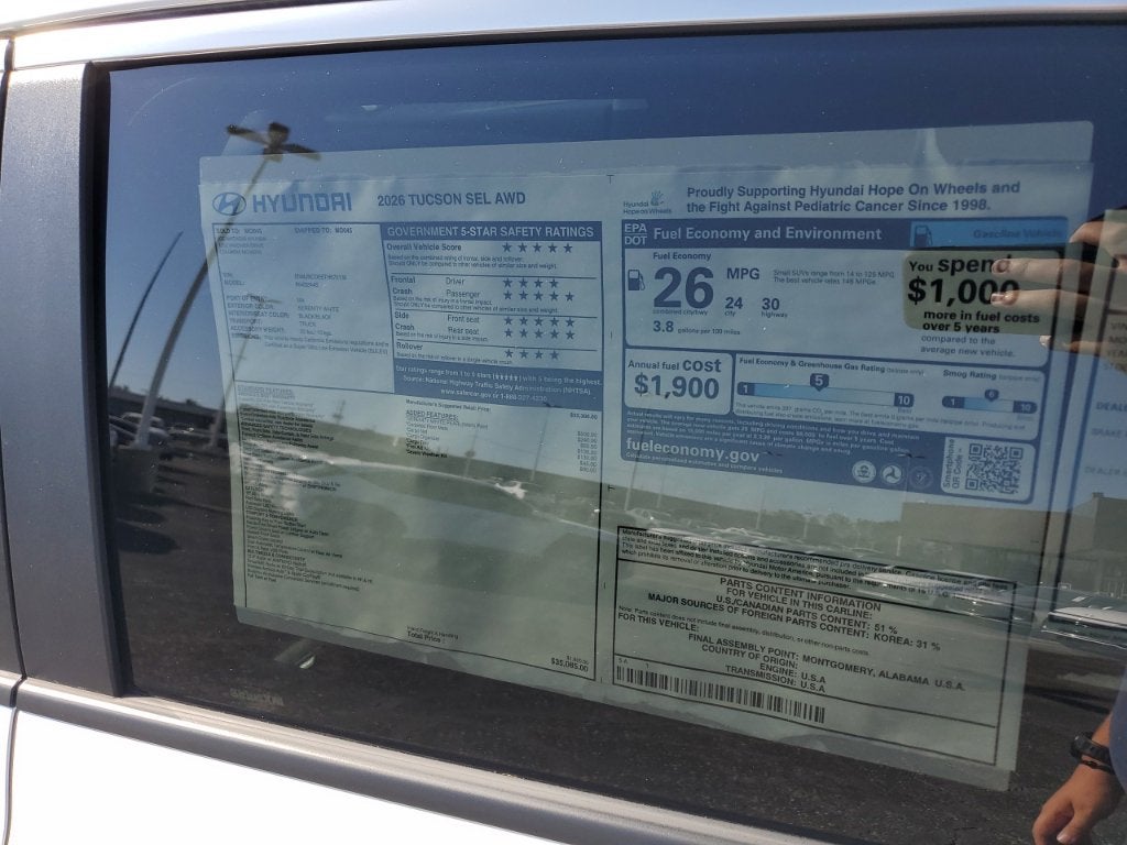 2026 Hyundai Tucson SEL AWD