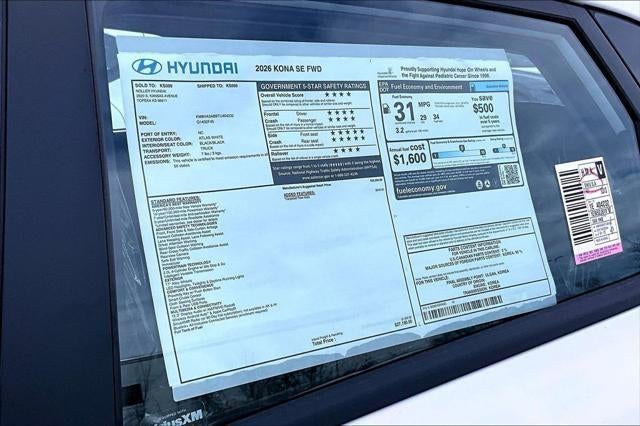 2026 Hyundai Kona SE FWD