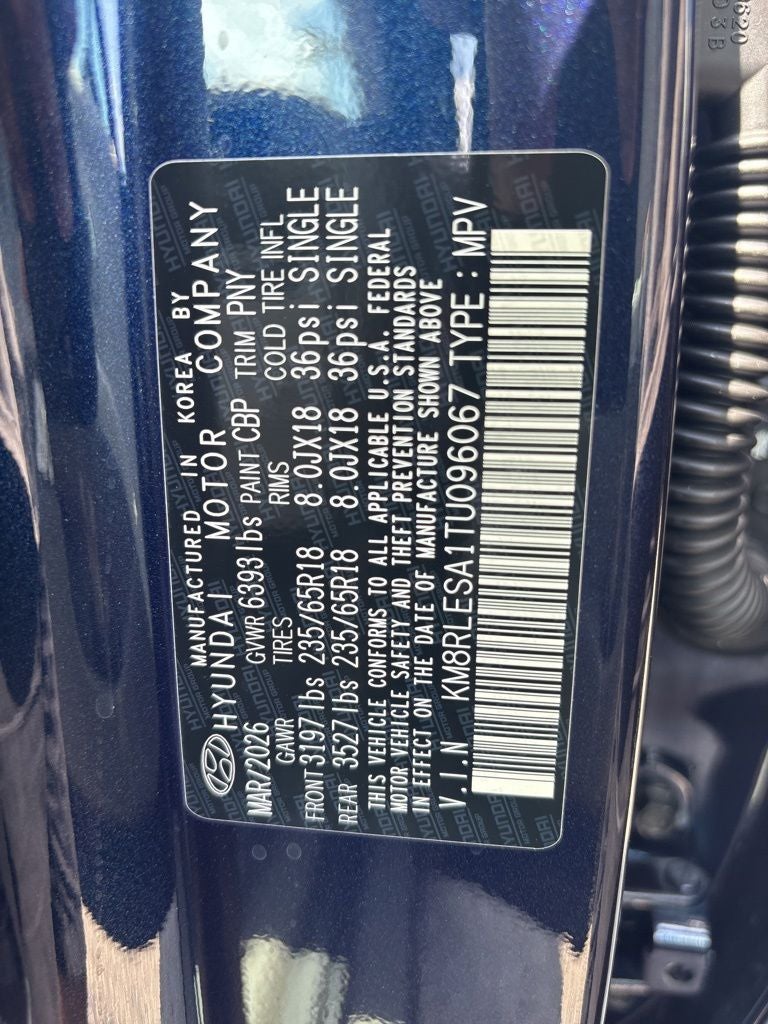 2026 Hyundai Palisade Hybrid SEL 8P