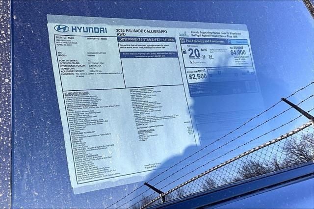 2026 Hyundai Palisade Calligraphy AWD
