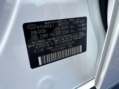 2026 Hyundai Sonata Hybrid Blue
