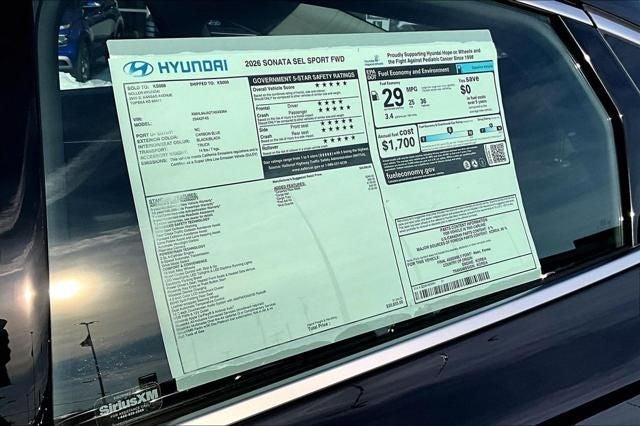 2026 Hyundai Sonata SEL Sport