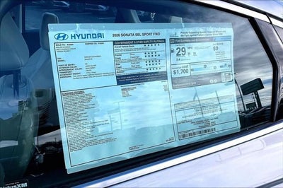 2026 Hyundai Sonata SEL Sport