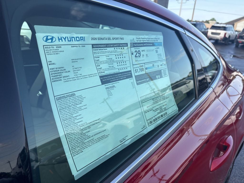 2026 Hyundai Sonata SEL Sport