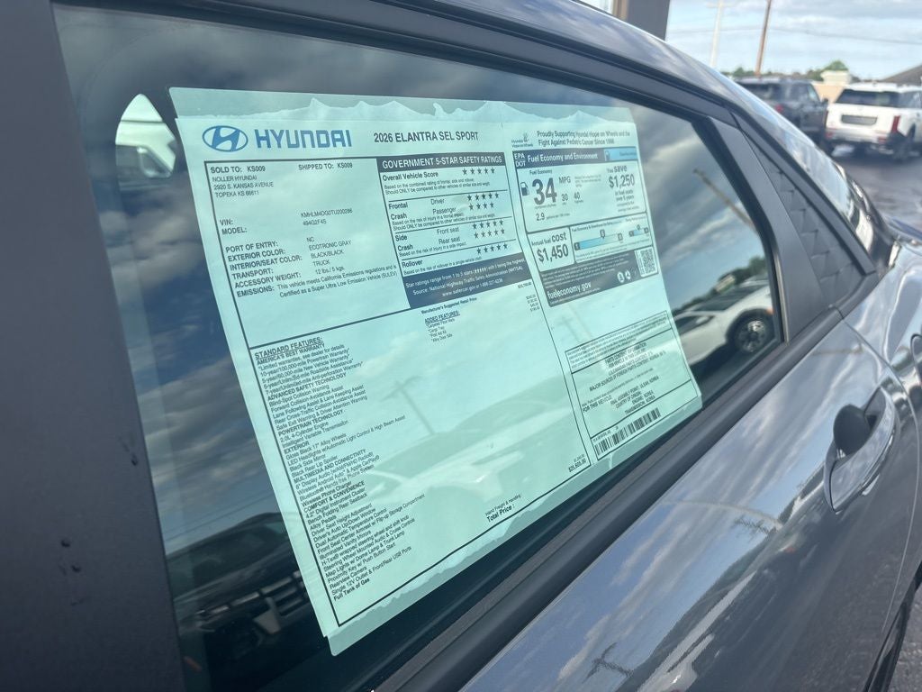 2026 Hyundai Elantra SEL Sport