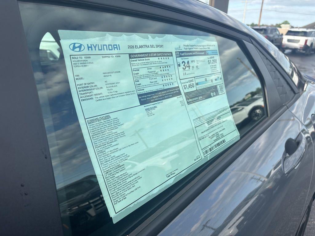 2026 Hyundai Elantra SEL Sport