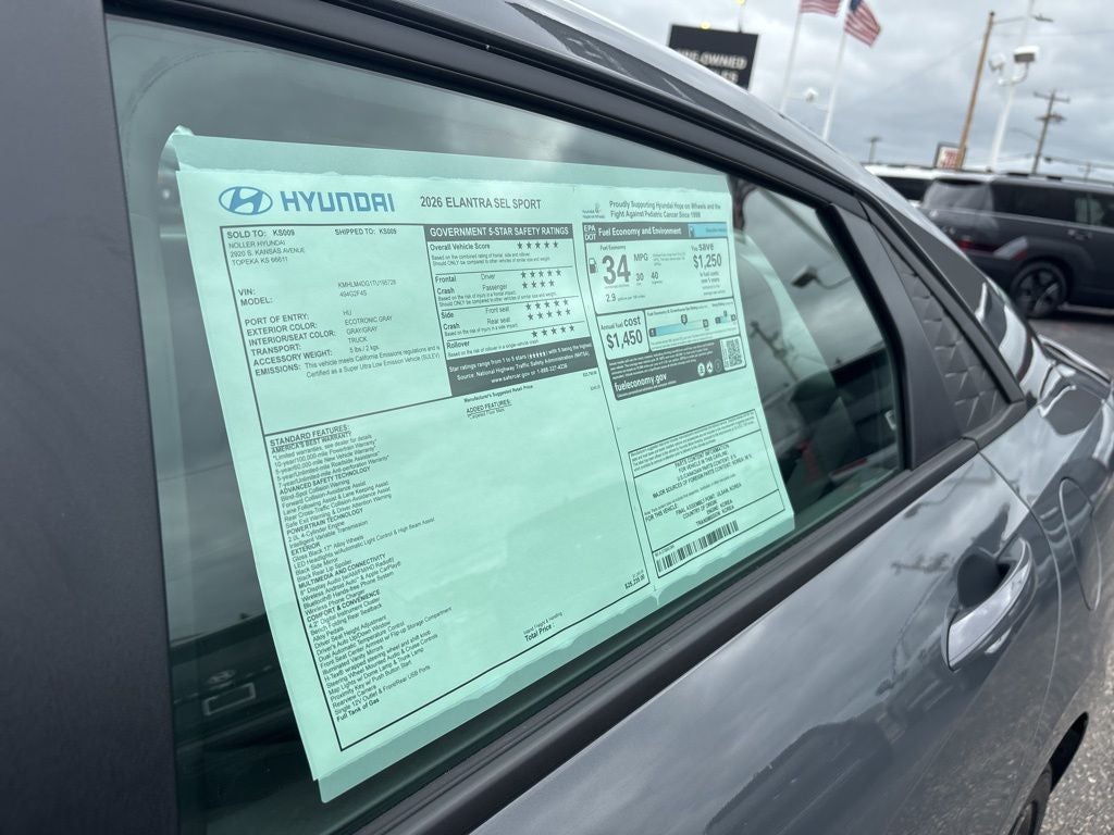 2026 Hyundai Elantra SEL Sport