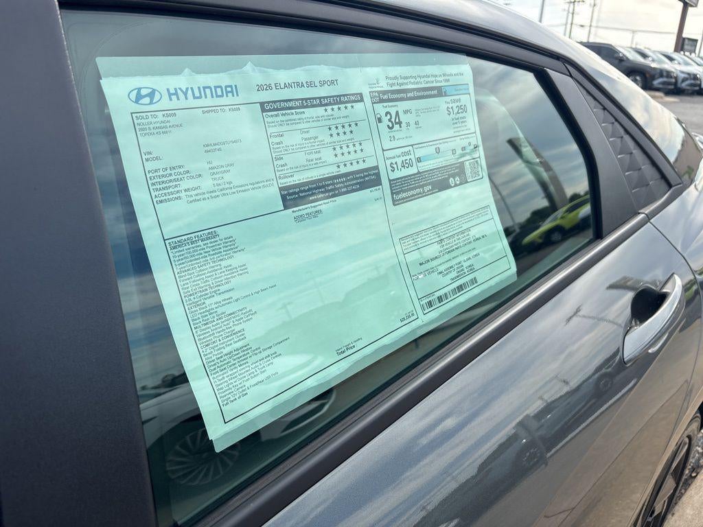 2026 Hyundai Elantra SEL Sport
