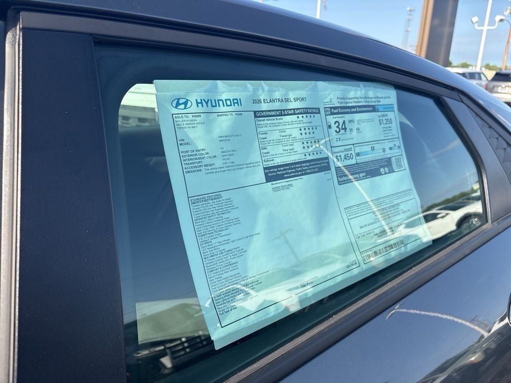 2026 Hyundai Elantra SEL Sport