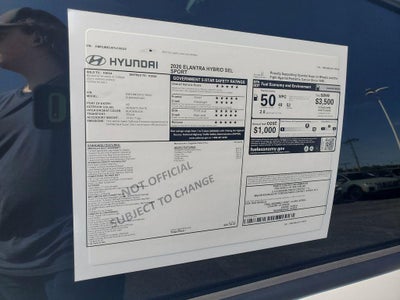 2026 Hyundai Elantra Hybrid SEL Sport