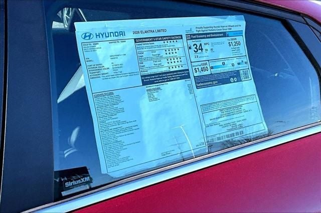 2026 Hyundai Elantra Limited