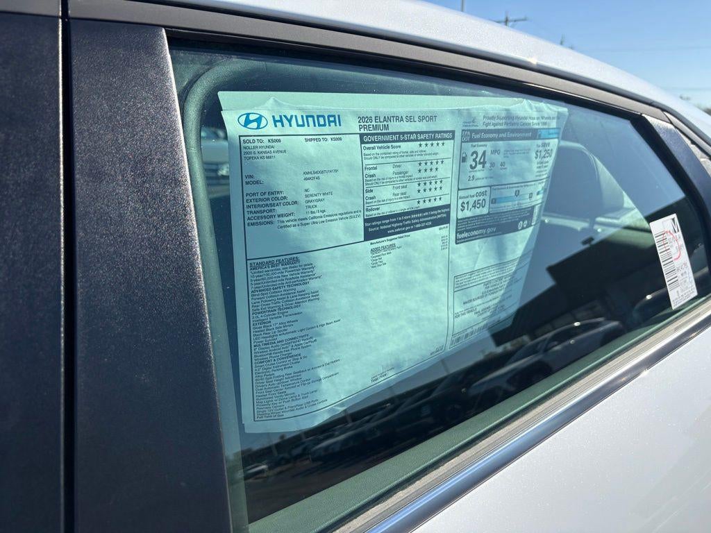 2026 Hyundai Elantra SEL Sport Premium