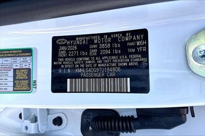2026 Hyundai Elantra SEL Sport Premium