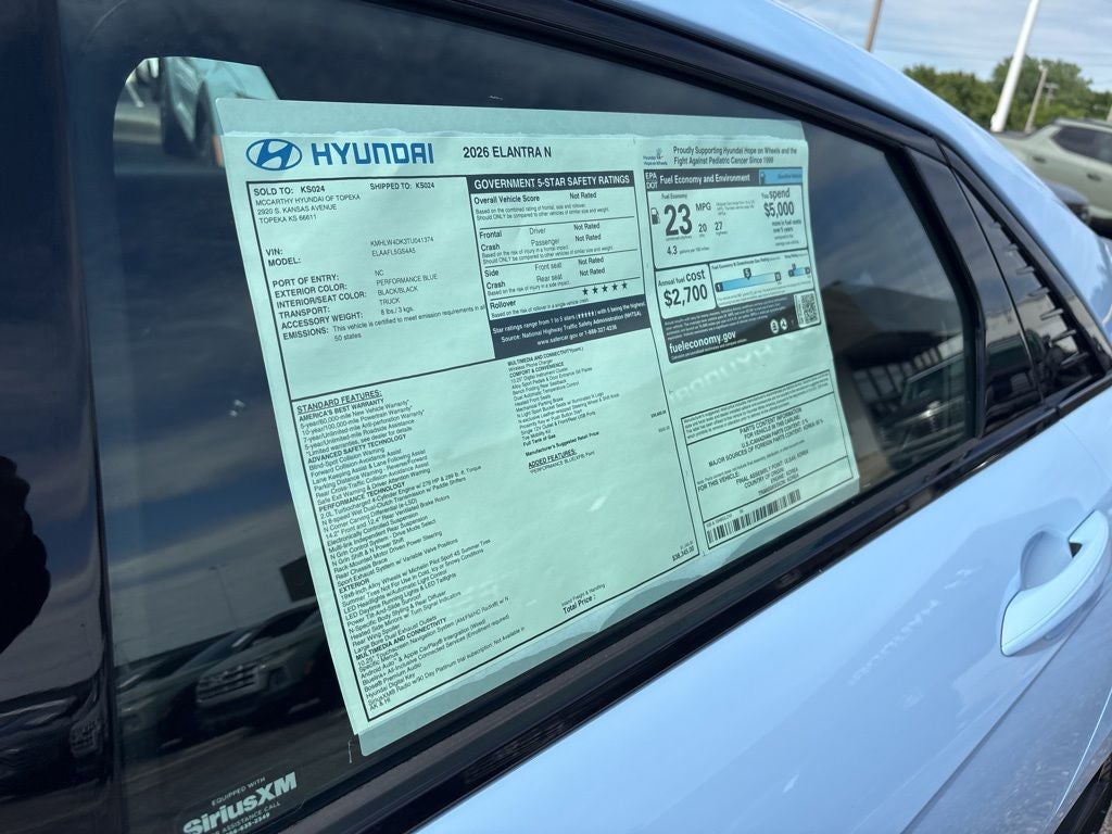 2026 Hyundai Elantra N Sedan