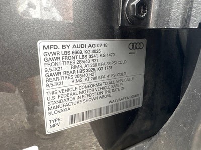 2018 Audi Q7 3.0T Prestige quattro