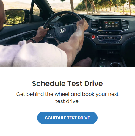 Schedule a Test Drive at McCarthy Honda